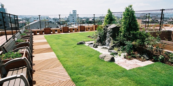 癒やしと安らぎの屋上庭園